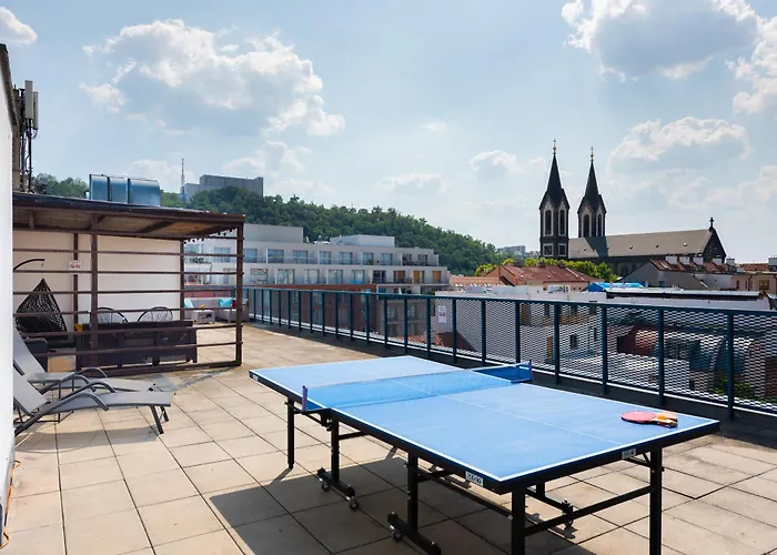 Апартаменты Stylish Penthouses Featuring A Terrace In Прага